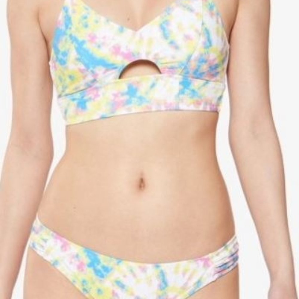 Jessica Simpson Tie Dye Cut - Out Bikini Medium NWT